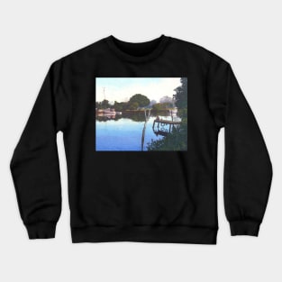 Wetting a Line at Wynnum Creek Crewneck Sweatshirt